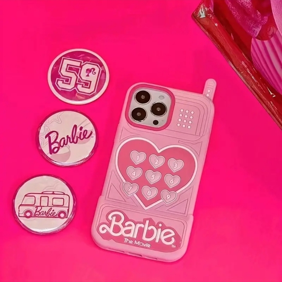 Barbie iPhone 14 Pro Max Bright Pink Durable Protective Case. NWT - Picture 9 of 14